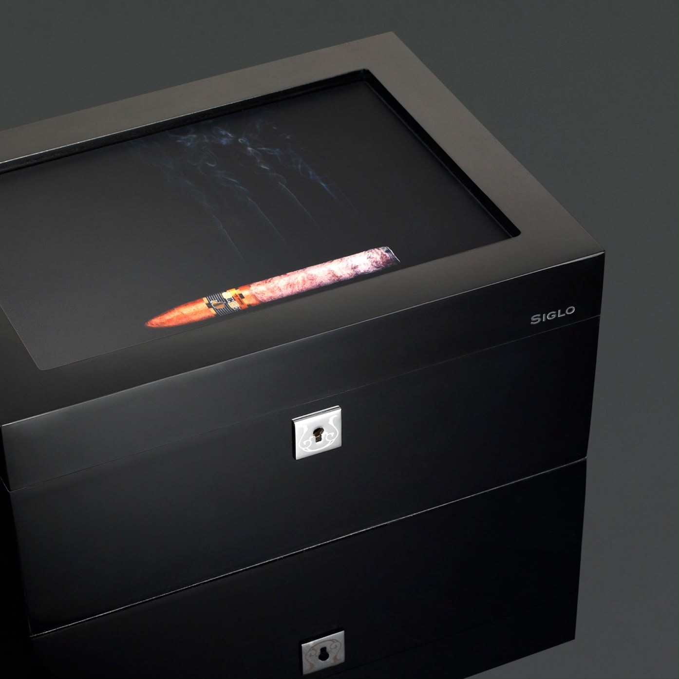 Lenticular humidor